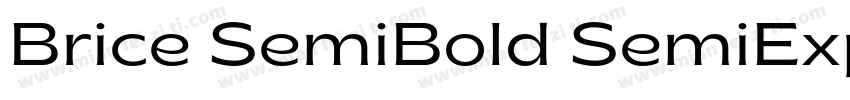 Brice SemiBold SemiExpanded字体转换